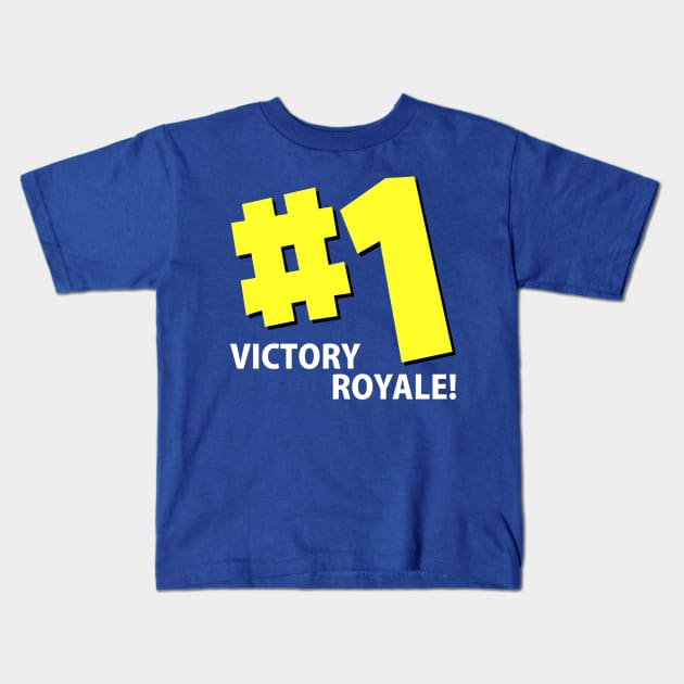 Victory Royale! Kids T-Shirt by albertocubatas